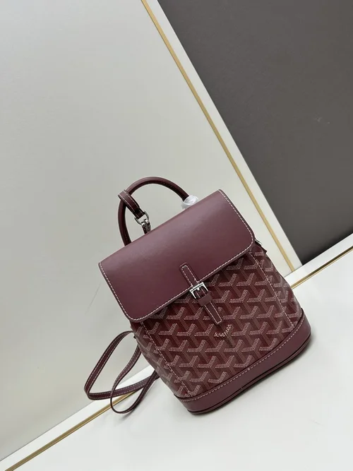 Goyard Large Backpack Women Men Luxury Coated Canvas