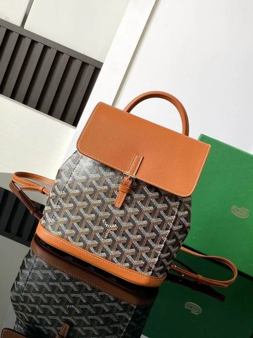 Goyard Large Backpack Women Men Luxury Coated Canvas