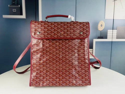 Goyard Large Backpack Women Men Luxury Coated Canvas