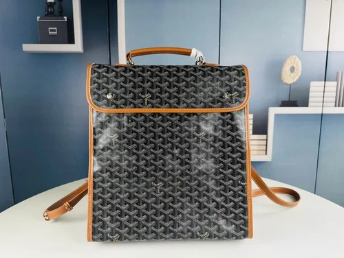 Goyard Large Backpack Women Men Luxury Coated Canvas