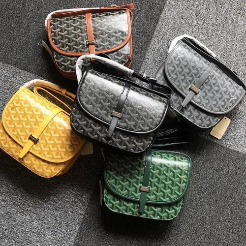 Goyard Messenger Bag Men Women Luxury Coated Canvas