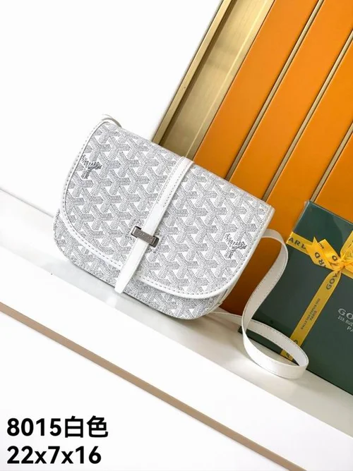 Goyard Messenger Bag Men Women Luxury Coated Canvas