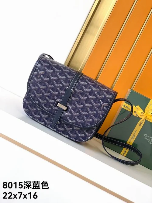 Goyard Messenger Bag Men Women Luxury Coated Canvas