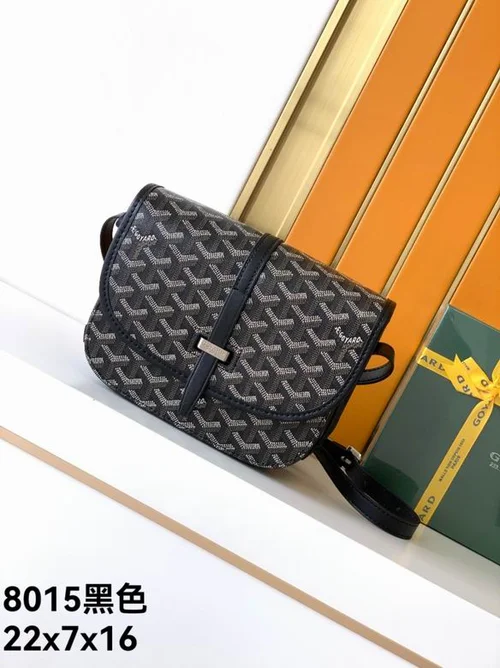 Goyard Messenger Bag Men Women Luxury Coated Canvas