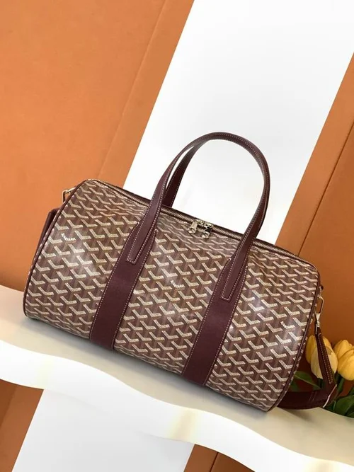 Goyard Original Travel Bag Authentic Coated Canvas Luxury