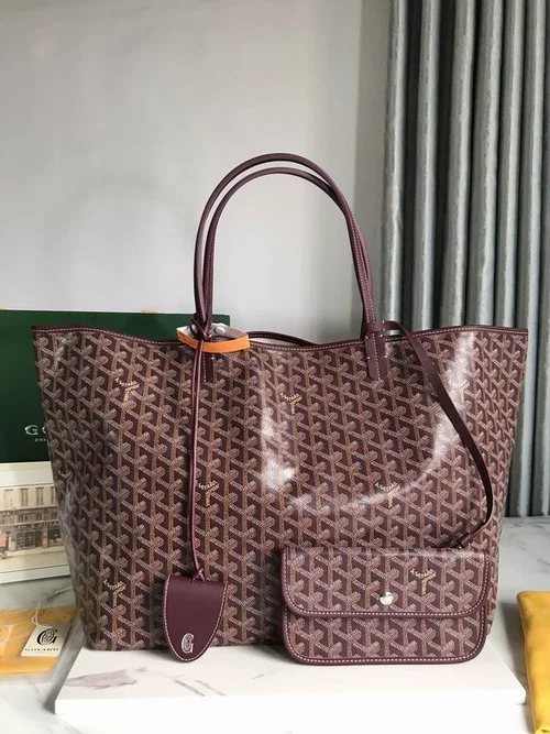 Goyard Original Shopping Tote Bag Authentic Coated Canvas