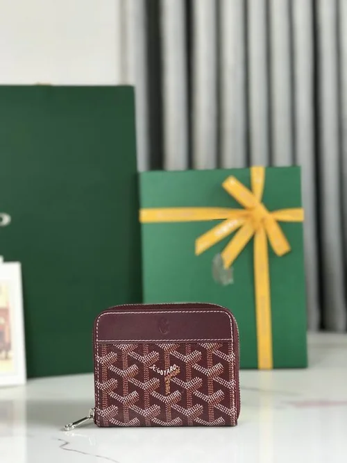 Goyard Original Wallet Authentic Coated Canvas Luxury