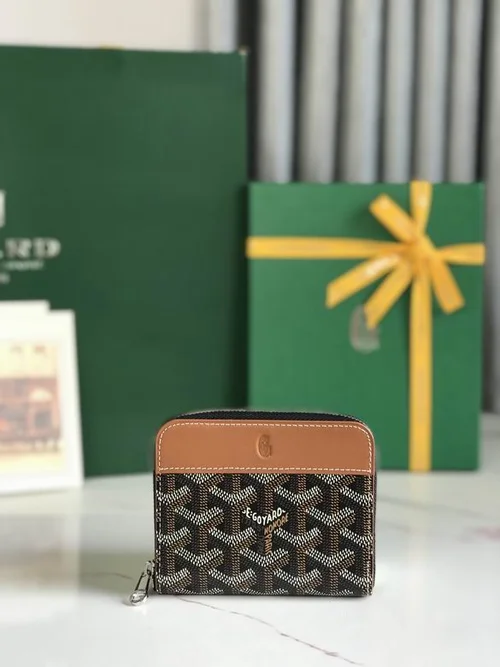 Goyard Original Wallet Authentic Coated Canvas Luxury