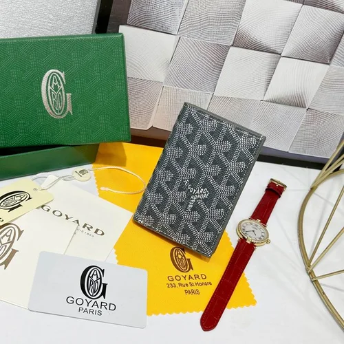 Goyard Original Wallet Authentic Coated Canvas Luxury