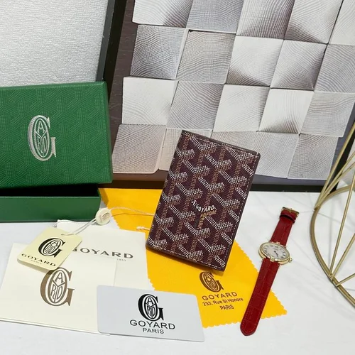 Goyard Original Wallet Authentic Coated Canvas Luxury