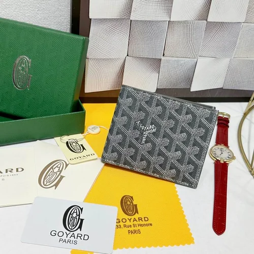 Goyard Original Wallet Authentic Coated Canvas Luxury