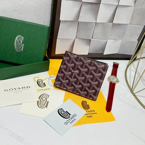 Goyard Original Wallet Authentic Coated Canvas Luxury