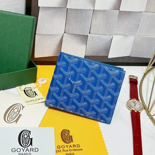 Goyard Original Wallet Authentic Coated Canvas Luxury