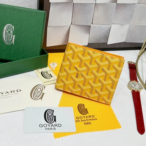 Goyard Original Wallet Authentic Coated Canvas Luxury