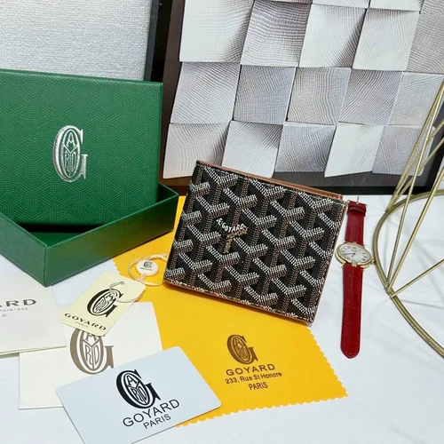 Goyard Original Wallet Authentic Coated Canvas Luxury