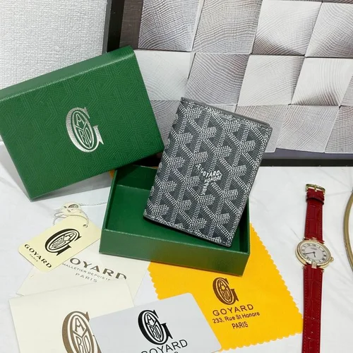 Goyard Original Wallet Authentic Coated Canvas Luxury