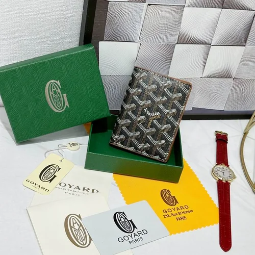 Goyard Original Wallet Authentic Coated Canvas Luxury