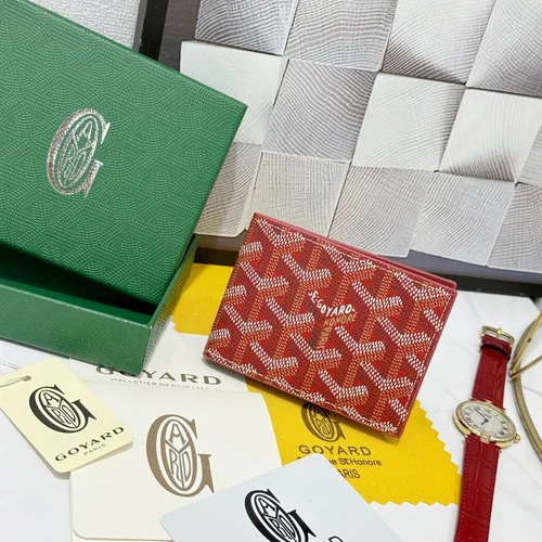 Goyard Original Wallet Authentic Coated Canvas Luxury