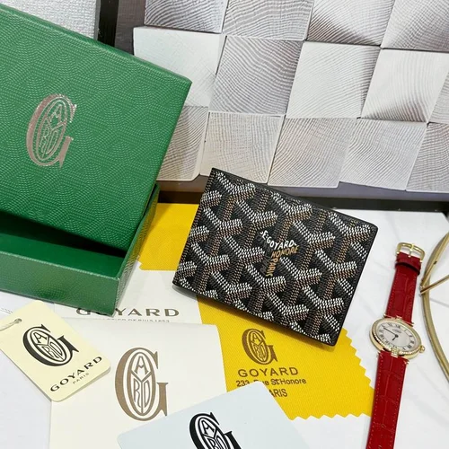 Goyard Original Wallet Authentic Coated Canvas Luxury