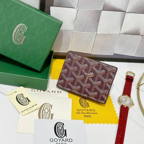 Goyard Original Wallet Authentic Coated Canvas Luxury
