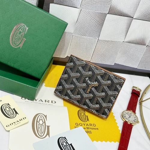 Goyard Original Wallet Authentic Coated Canvas Luxury