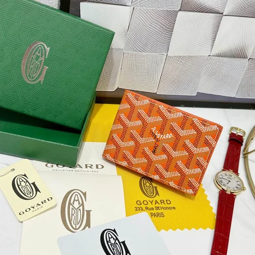 Goyard Original Wallet Authentic Coated Canvas Luxury