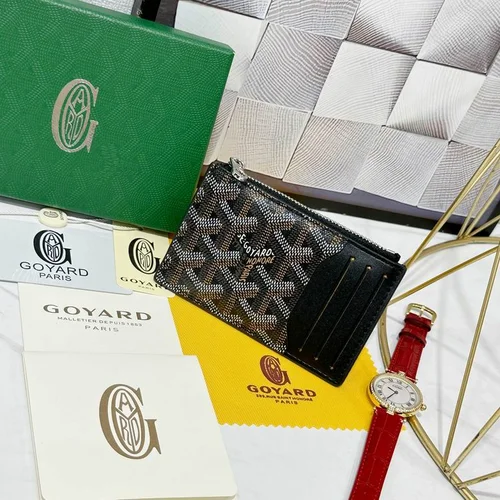 Goyard Original Wallet Authentic Coated Canvas Luxury