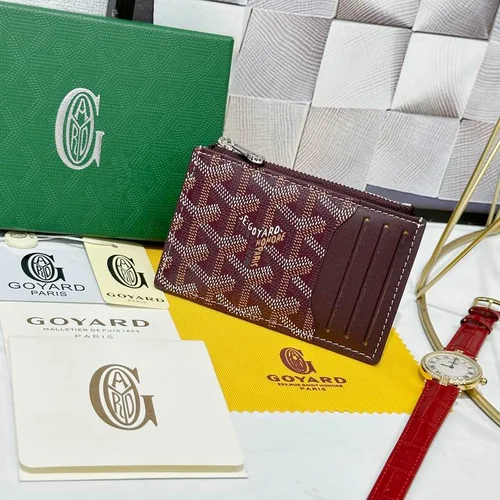 Goyard Original Wallet Authentic Coated Canvas Luxury