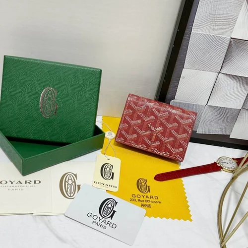 Goyard Original Wallet Authentic Coated Canvas Luxury