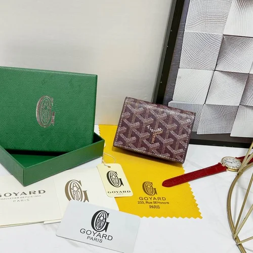 Goyard Original Wallet Authentic Coated Canvas Luxury