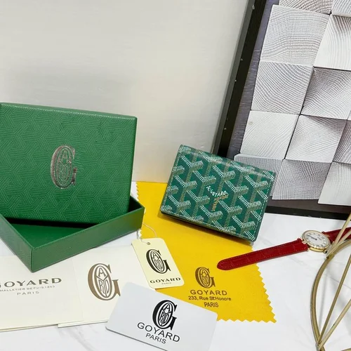 Goyard Original Wallet Authentic Coated Canvas Luxury