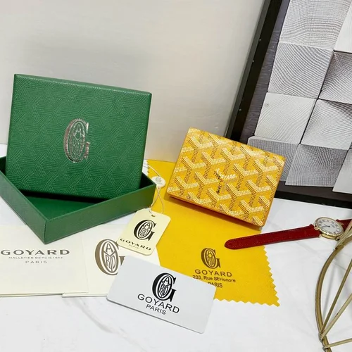 Goyard Original Wallet Authentic Coated Canvas Luxury