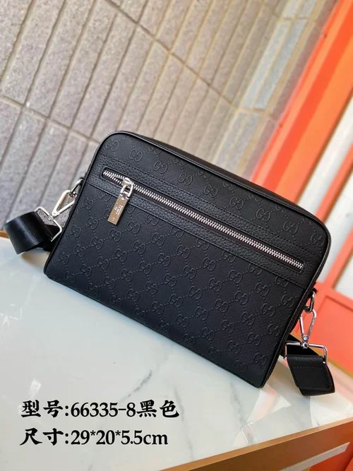 11 Gucci Original Men's Bag Authentic Leather Luxury