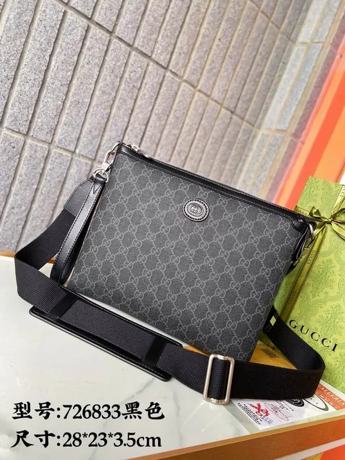 11 Gucci Original Men's Bag Authentic Leather Luxury