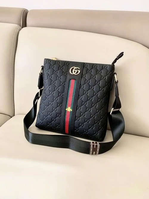 11 Gucci Original Men's Bag Authentic Leather Luxury
