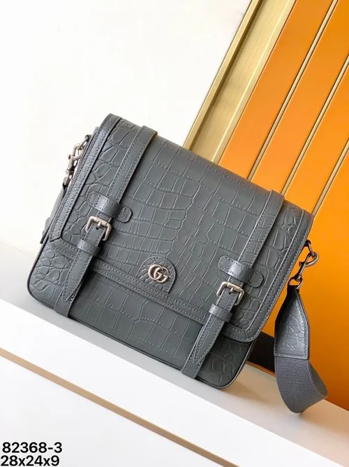 11 Gucci Original Men's Bag Authentic Leather Luxury