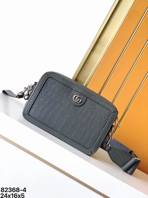 11 Gucci Original Men's Bag Authentic Leather Luxury