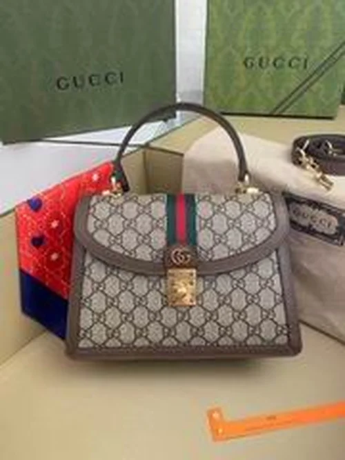 11 Gucci Original Women's Handbag Authentic GG Canvas Luxury