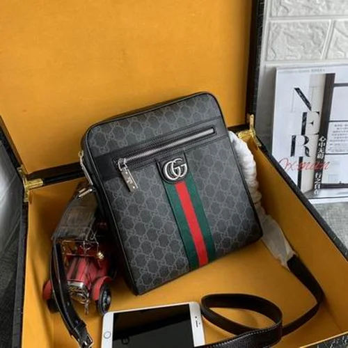 11 Gucci Original Men's Bag Authentic Leather Luxury