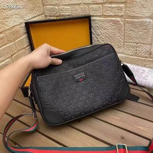 11 Gucci Original Men's Bag Authentic Leather Luxury