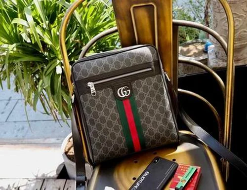11 Gucci Original Men's Bag Authentic Leather Luxury