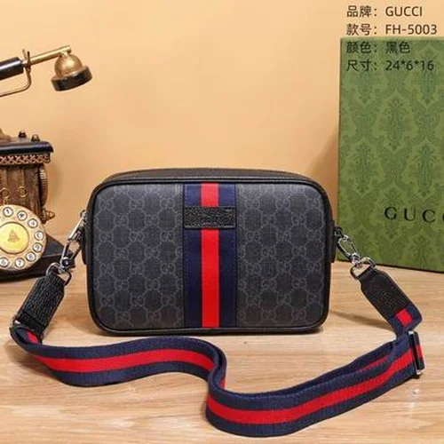 11 Gucci Original Men's Bag Authentic Leather Luxury