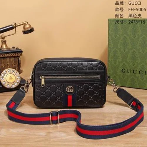 11 Gucci Original Men's Bag Authentic Leather Luxury