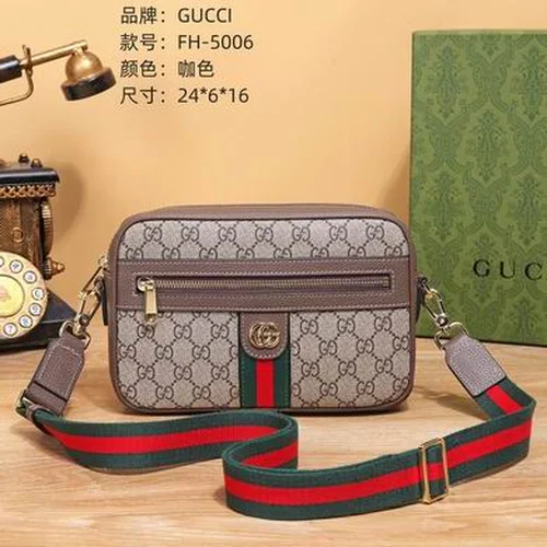 11 Gucci Original Men's Bag Authentic Leather Luxury
