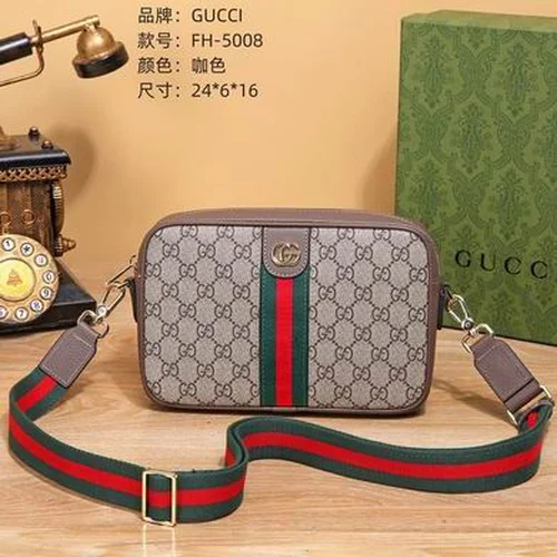 11 Gucci Original Men's Bag Authentic Leather Luxury
