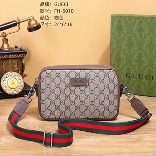 11 Gucci Original Men's Bag Authentic Leather Luxury
