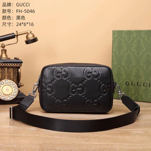 11 Gucci Original Men's Bag Authentic Leather Luxury