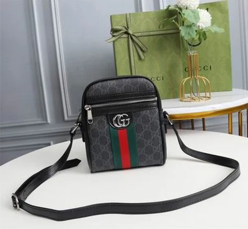 11 Gucci Original Men's Bag Authentic Leather Luxury