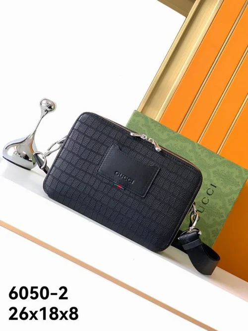 11 Gucci Original Men's Bag Authentic Leather Luxury