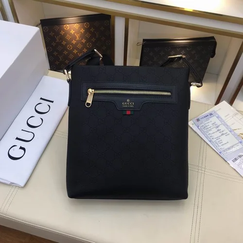 11 Gucci Original Men's Bag Authentic Leather Luxury